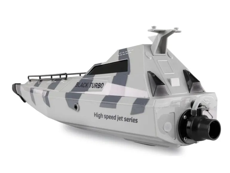 Amewi Militärboot Black Turbo Weiss, 420 mm, RTR