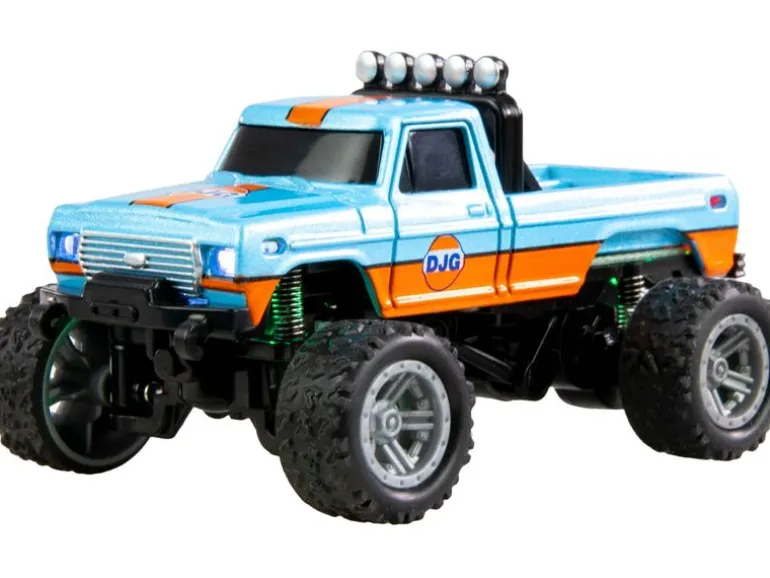 Amewi Monster Truck Die Cast 1:64 RTR, Blau/Orange