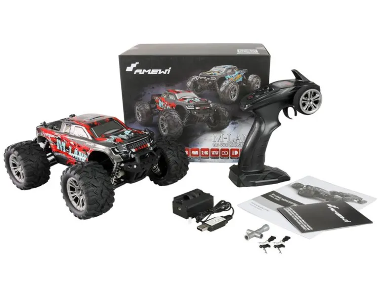 Amewi Monster Truck M-Land, Rot RTR, 1:16
