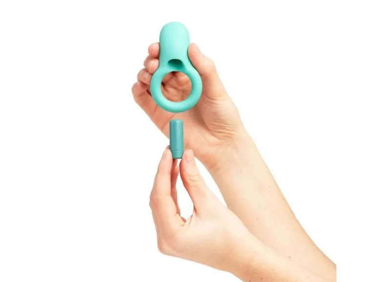 Amorelie Penisring mit Vibration «Dance» Türkis