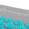 Anodyne Akupressurmatte und Kissen grau / türkis