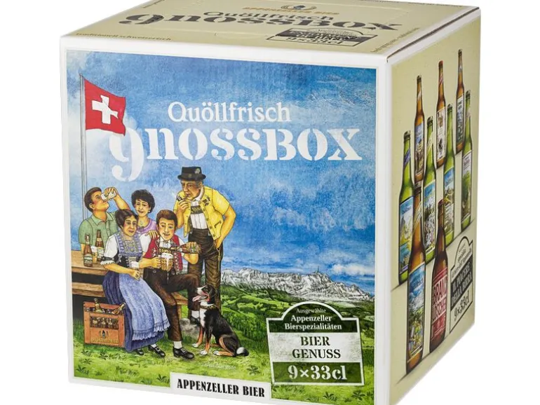Appenzeller Bier Bier Gnossbox 9 x 0.33 l