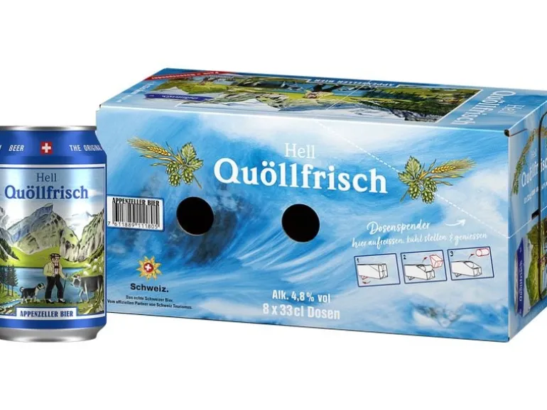 Appenzeller Bier Bier Quöllfrisch hell 8 x 0.33 l