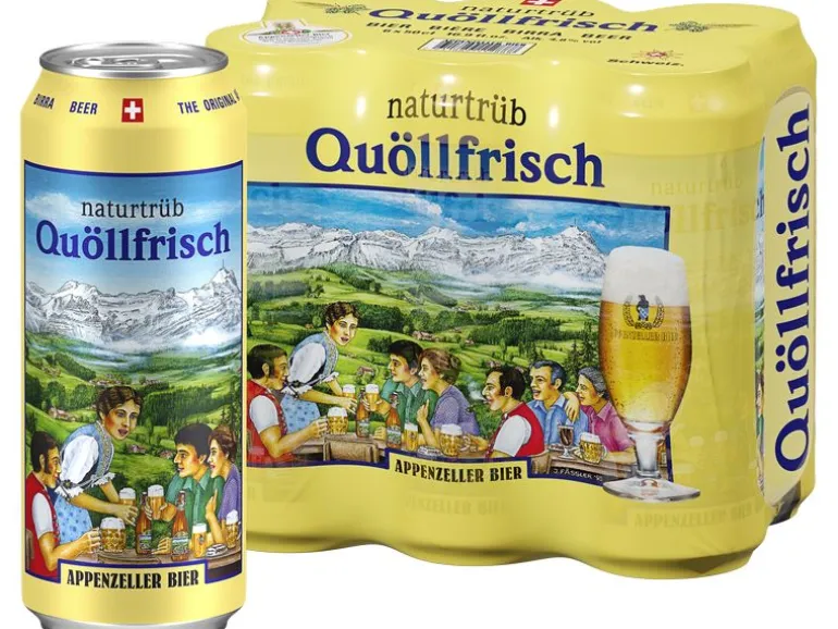 Appenzeller Bier Bier Quöllfrisch naturtrüb 6 x 0.5 l