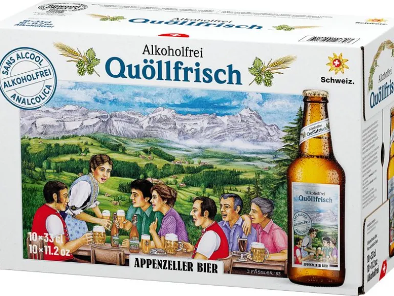 Appenzeller Bier Bier Quöllfrisch alkoholfrei 10 x 0.33 l