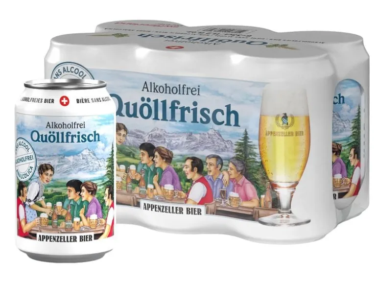 Appenzeller Bier Quöllfrisch alkoholfrei Dose 6 x 0.33 l