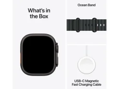 Apple Watch Ultra 3 Black Titanium Black Ocean Band
