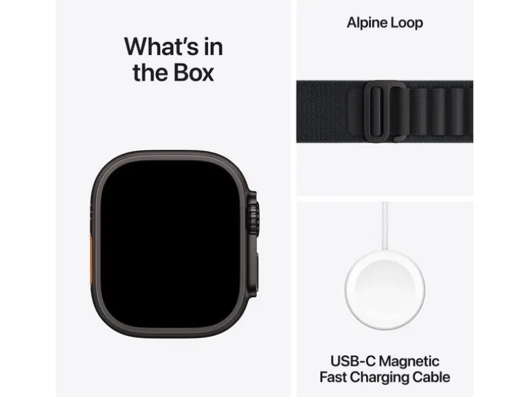 Apple Watch Ultra 3 Black Titanium Black Alpine Loop M
