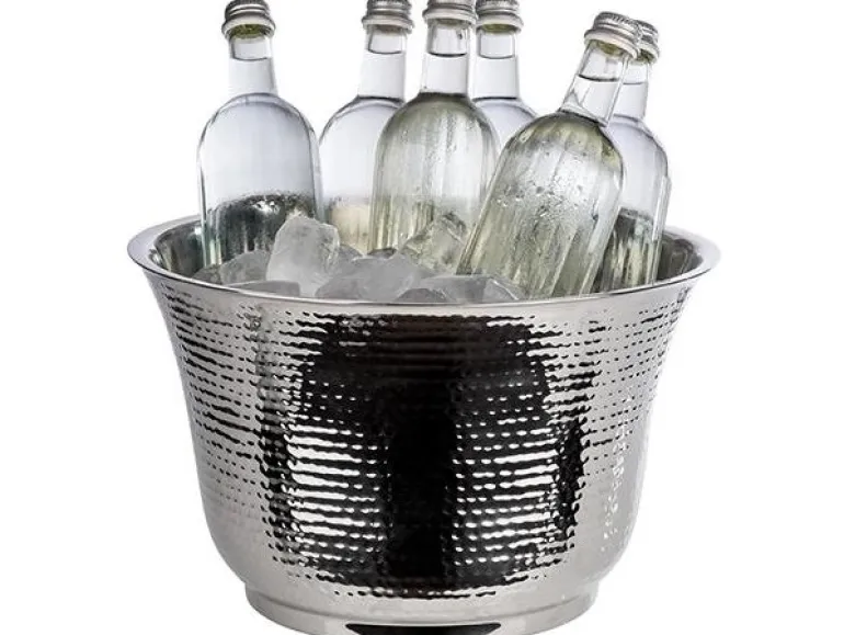 APS APS Flaschenkühler Bowl 8 Liter, Silber