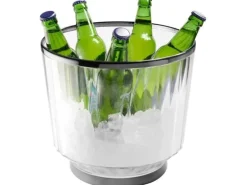 APS APS Wein Sektkühler Aureo 10 Liter, Transparent