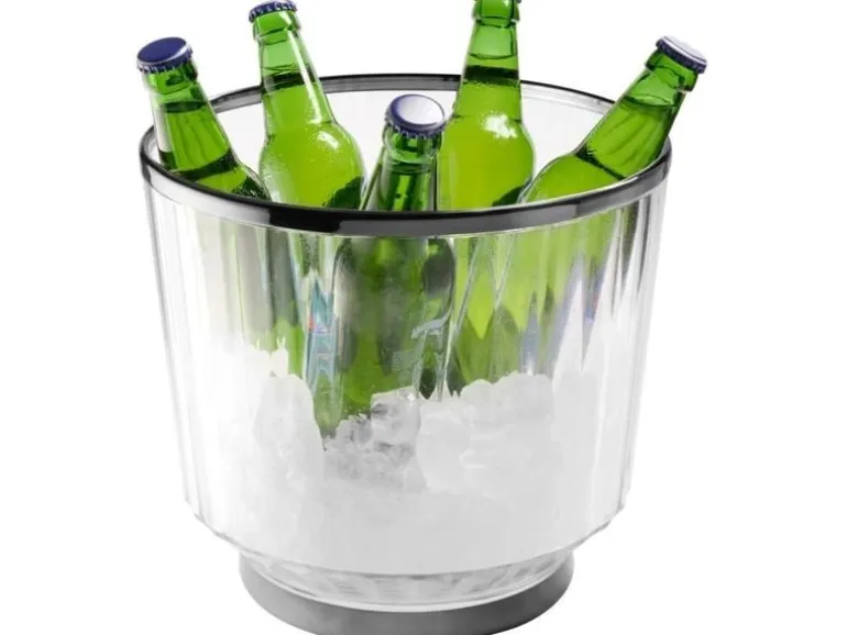APS APS Wein Sektkühler Aureo 10 Liter, Transparent
