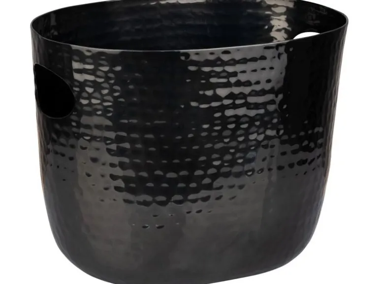 APS APS Wein Sektkühler Large 3.9 Liter, Schwarz