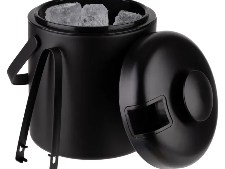 APS Eiswürfelbehälter POLAR 14 x 22 cm, 1.3 Liter, Schwarz