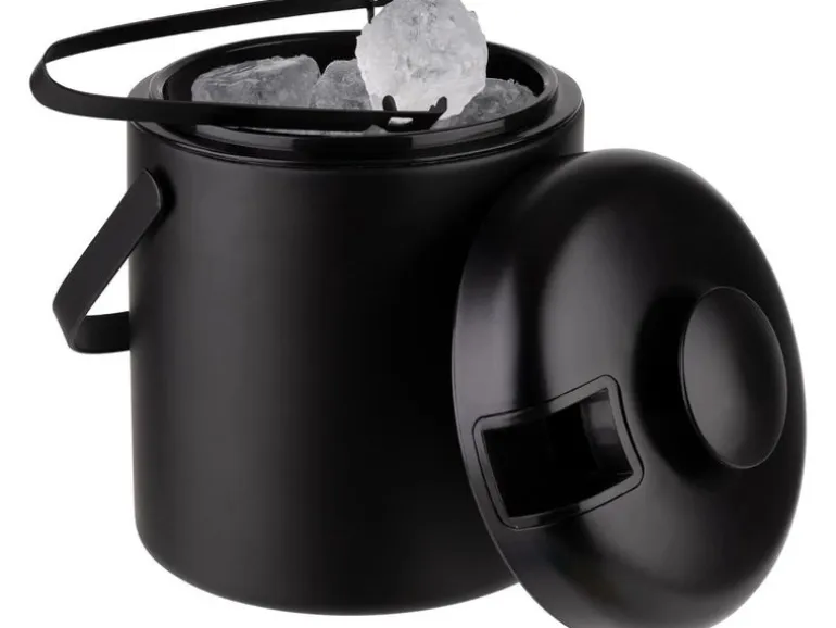APS Eiswürfelbehälter POLAR 14 x 22 cm, 1.3 Liter, Schwarz