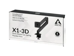 Arctic Cooling Tischhalterung X1-3D bis 10 kg – Schwarz, Schwarz matt