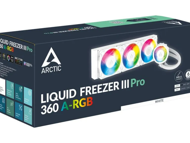 Arctic Cooling Wasserkühlung Liquid Freezer III Pro 360 A-RGB Weiss