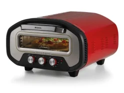 Ariete Pizzaofen ARI-3901 Elektrischer Pizzaofen Schamottstein Rot