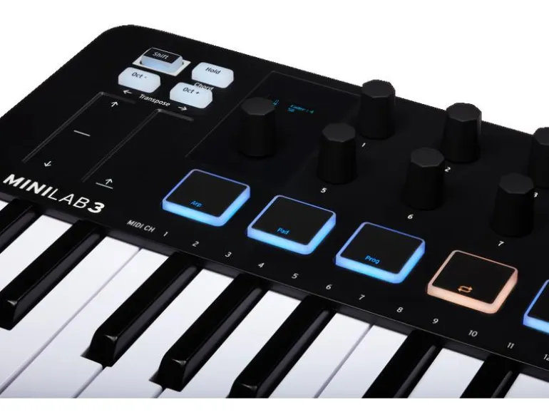 Arturia Keyboard Controller Minilab 3 Schwarz