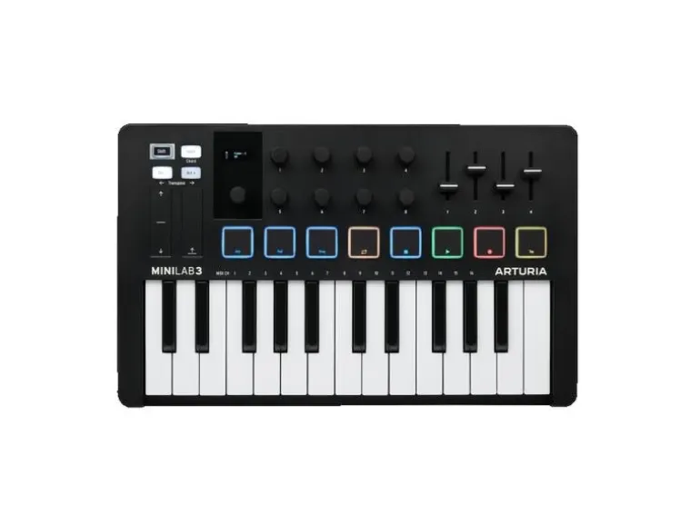 Arturia Keyboard Controller Minilab 3 Schwarz