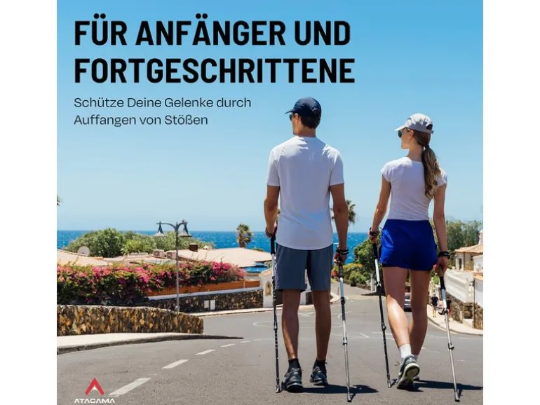 Atacama Nordic Walking Gummipuffer Wanderstockaufsatz 10er-Set