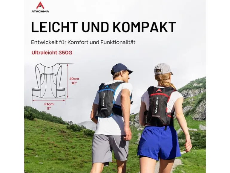 Atacama Rucksack mit Blase, Blau