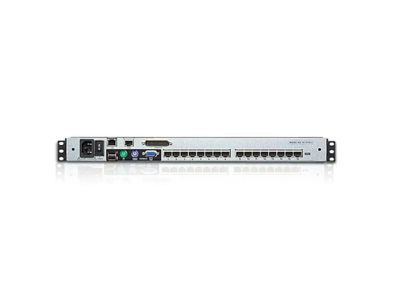 Aten KVM-Konsole KL1516AiM 16-Port Cat 5 Dual Rail LCD CH