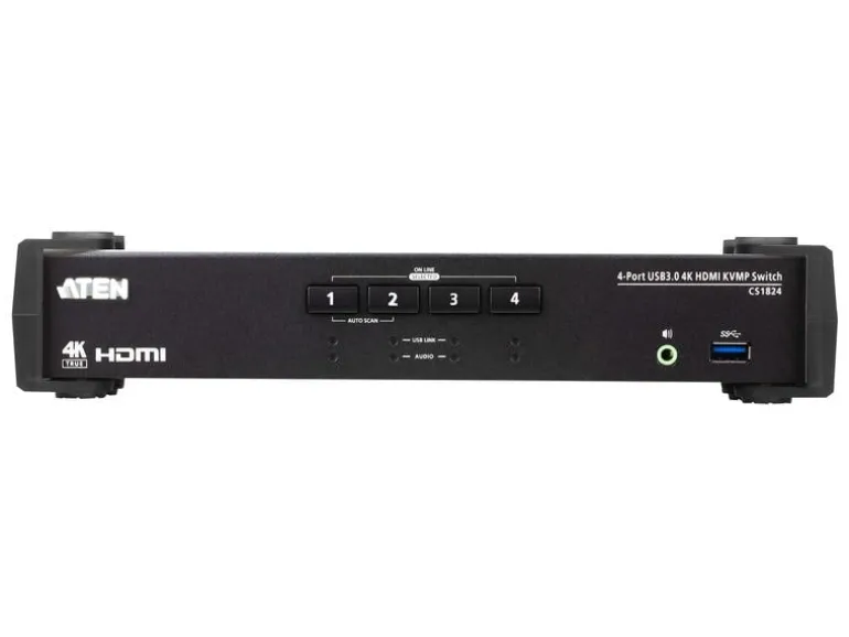 Aten KVM Switch CS1824 4-Port USB 3.0 4K HDMI
