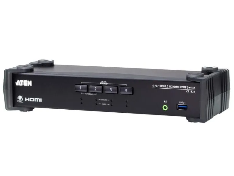 Aten KVM Switch CS1824 4-Port USB 3.0 4K HDMI