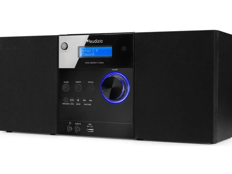 Audizio Micro-HiFi Anlage Metz Schwarz