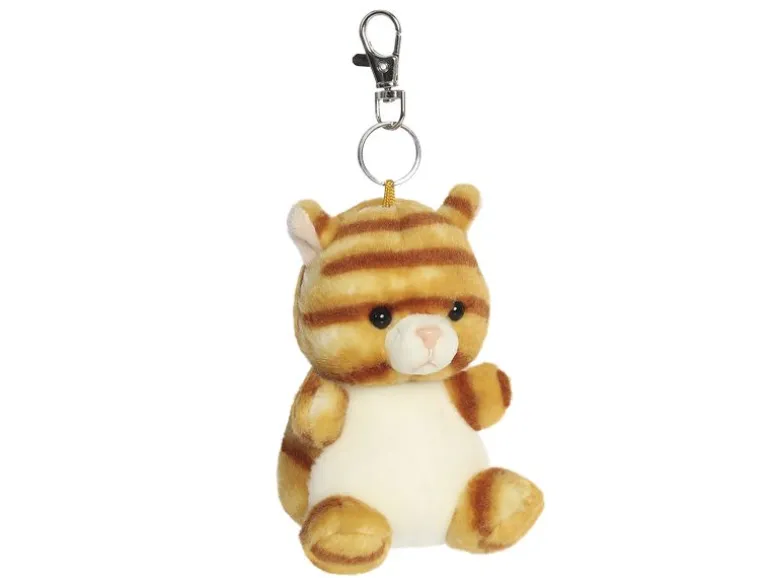 AURORA Schlüsselanhänger Palm Pals Meow Kitty 10 cm, Orange, Weiss