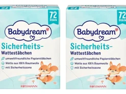 Babydream Baby-Wattestäbchen 2x 72 Stück