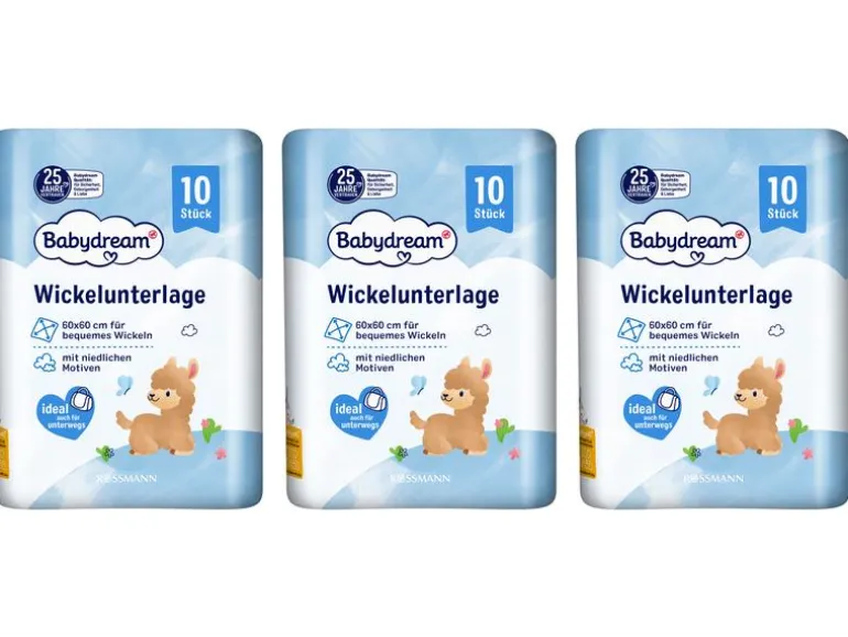 Babydream Einweg-Wickelunterlage 3x 10 Stück