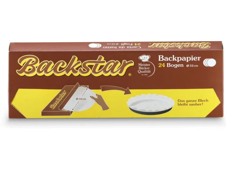 Backstar Backpapier Rund 24 Stück