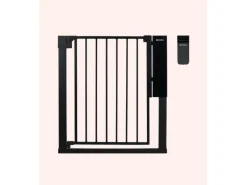 Badabulle Treppenschutzgitter Safe & Pass Metall Schwarz 75-81.5 cm