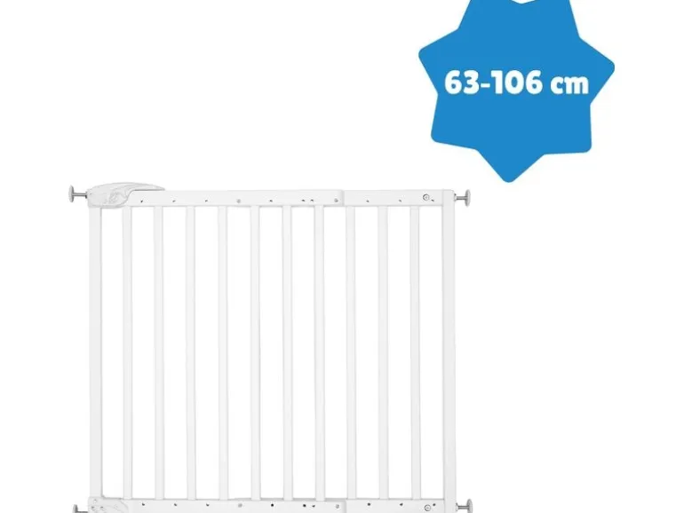 Badabulle Türschutzgitter Deco Pop Holz Weiss 63 cm - 106 cm