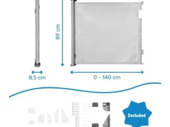 Badabulle Türschutzgitter Safe & Roll 0 - 140 cm