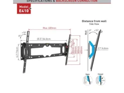 Barkan Wandhalterung WH E410+ Schwarz