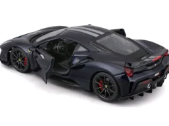 BBurago Ferrari R&P 488 Pista Schwarz 1:24