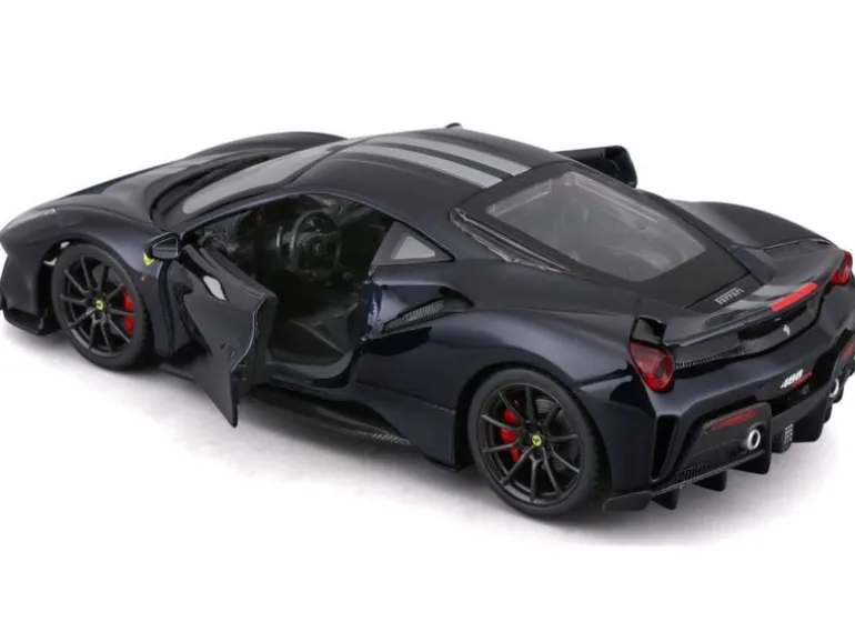 BBurago Ferrari R&P 488 Pista Schwarz 1:24