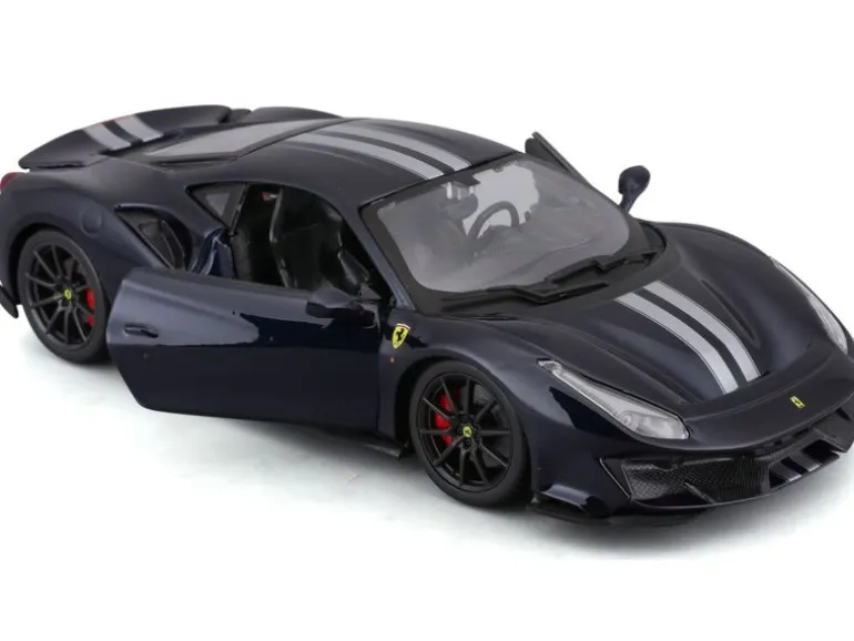 BBurago Ferrari R&P 488 Pista Schwarz 1:24