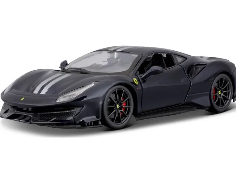 BBurago Ferrari R&P 488 Pista Schwarz 1:24