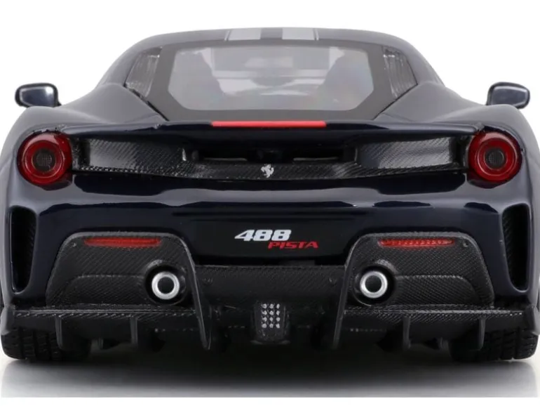 BBurago Ferrari R&P 488 Pista Schwarz 1:24