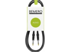 Bemero Audio-Kabel 6.3 Klinken - 6.3 Klinken 1.5 m, Schwarz