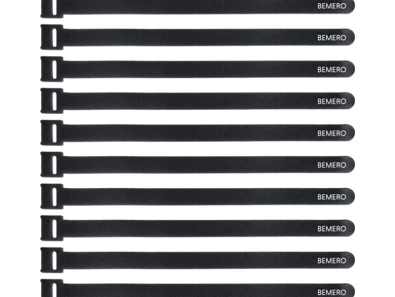 Bemero Kabelklett 30015BK-MP 10 Stück, Schwarz