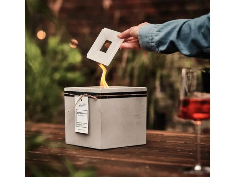 Beske Betonfeuer Fuego' 17 x 17 x 17 cm