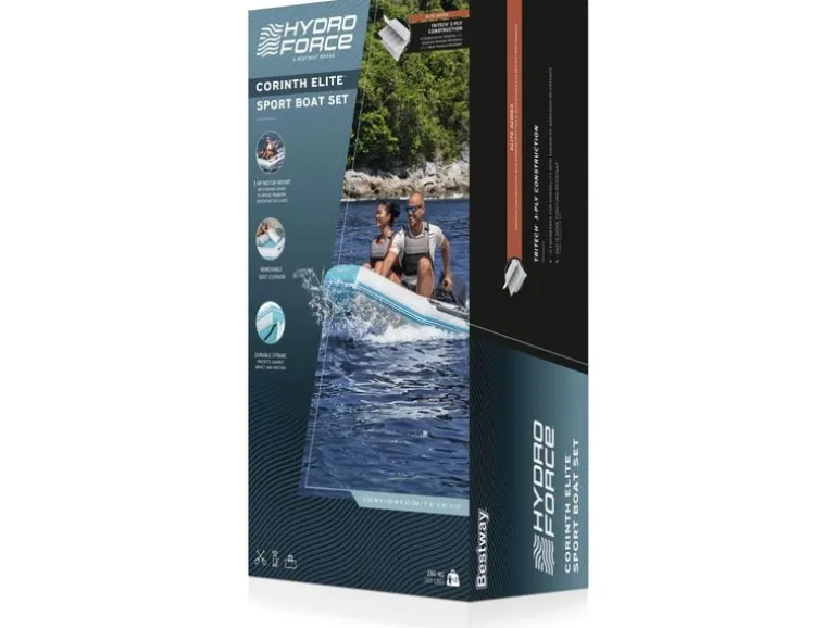 Bestway Corinth Elite Sport Boat Set, 230 x 130 x 33 cm