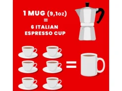 Bialetti Espressokocher Moka Express 6 Tassen, Silber