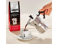 Bialetti Espressokocher Moka Express 3 Tassen, Silber