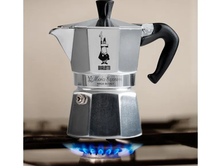 Bialetti Espressokocher Moka Express 2 Tassen, Silber