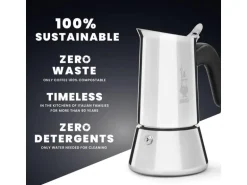 Bialetti Espressokocher Venus 4 Tassen, Silber